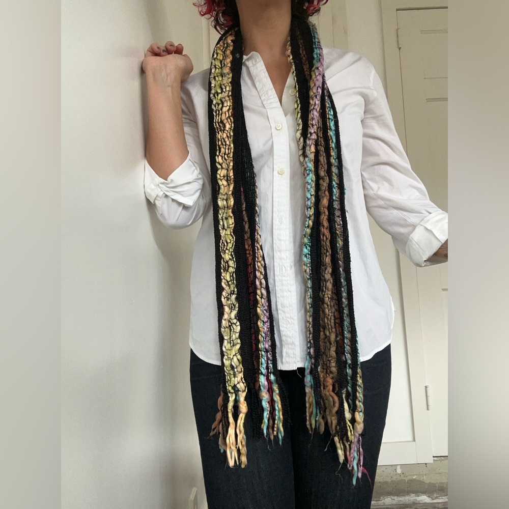 Multicolor Knit Scarf
